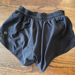 Black Lululemon hottie hot shorts